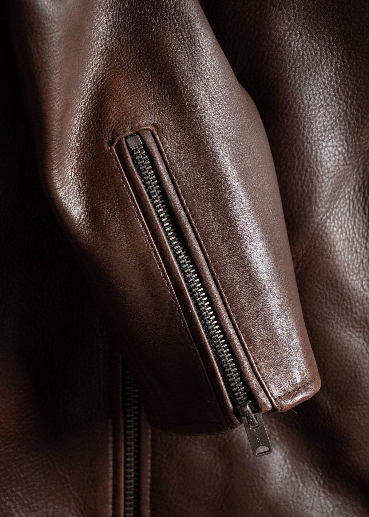 Bryce Cow Leather Jacket - Iron & Resin