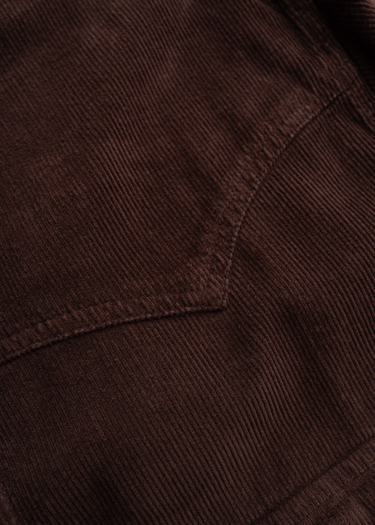 Close up of western style yoke on jacket, showcasing back panel construction and heritage detailing
