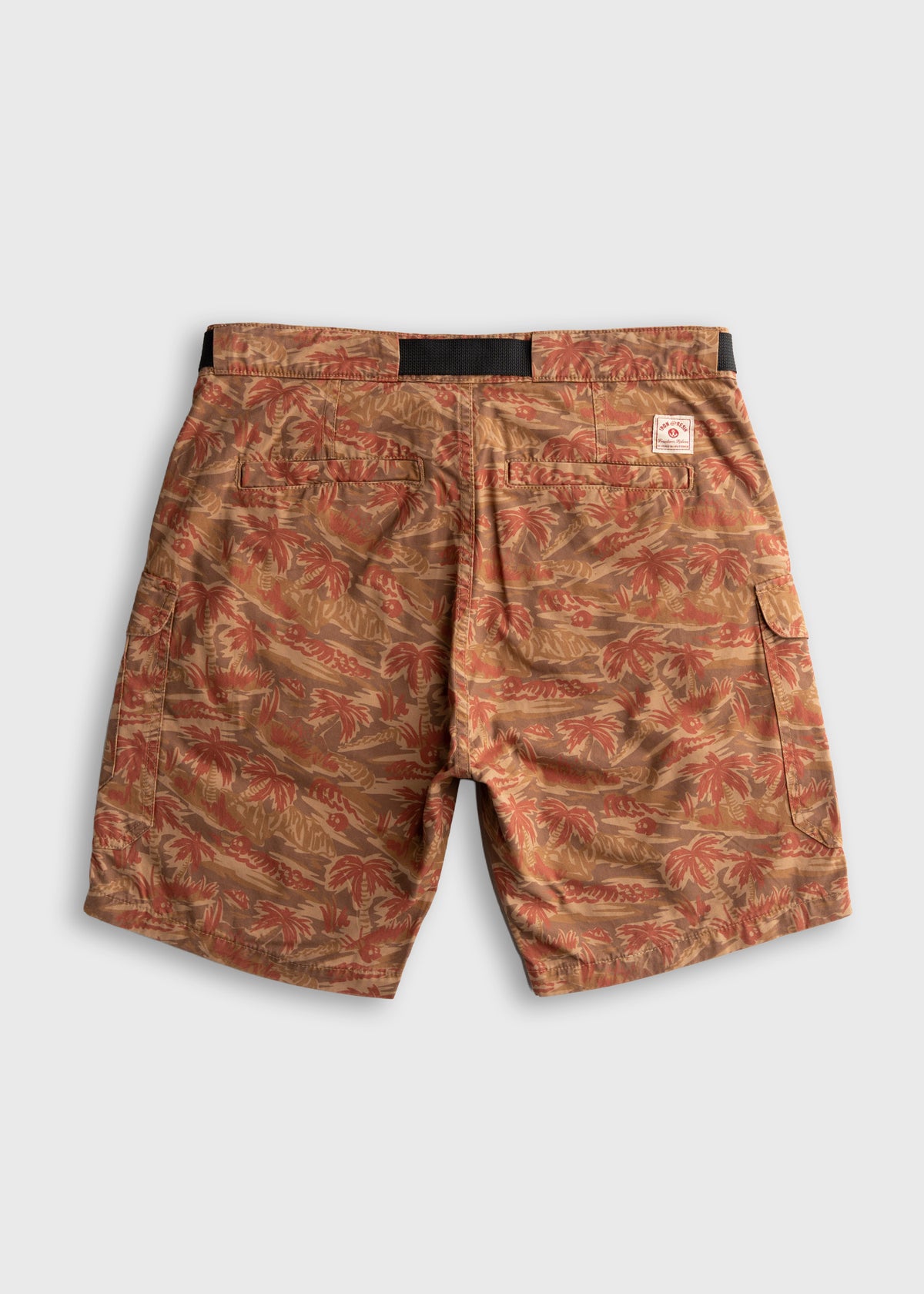 Men’s Prescott twill shorts with built in web belt and YKK zipper fly, utility cargo shorts with flap pockets and durable cotton construction