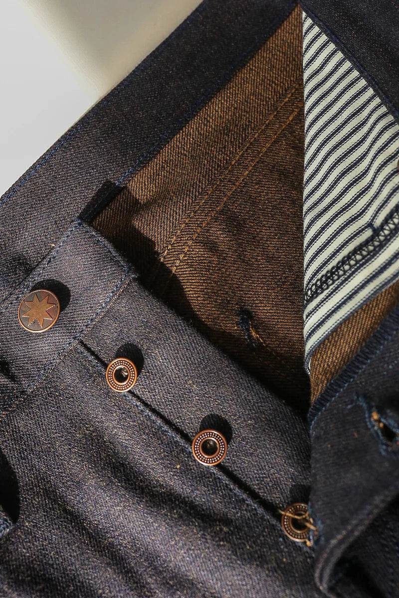 Freenote Wilkes Western Cut 15 oz. Blue Brown - Iron & Resin