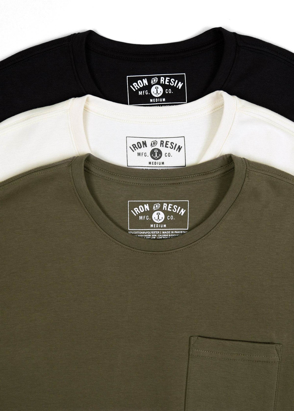 Logan Pocket Tee - Iron & Resin