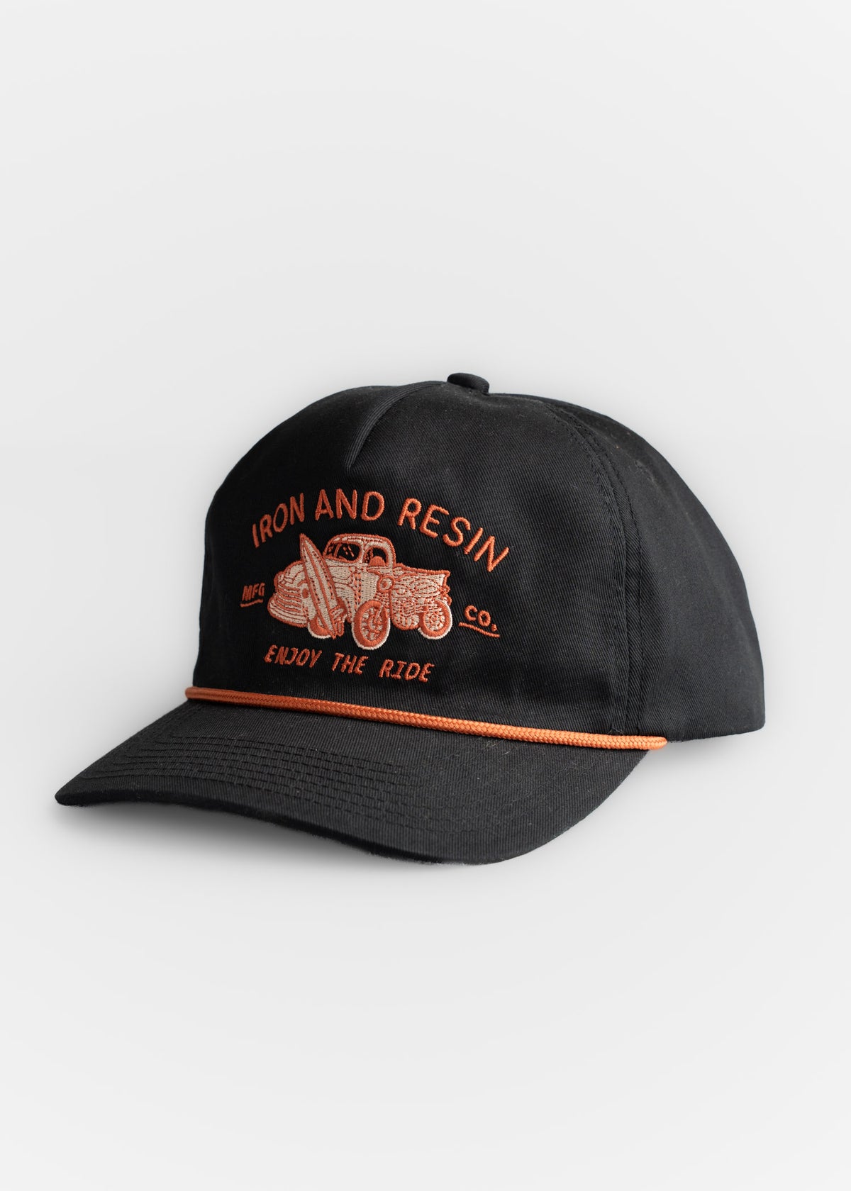 Men’s sanded cotton twill hat with custom embroidery and adjustable strap, soft brushed finish cap with durable construction and everyday style