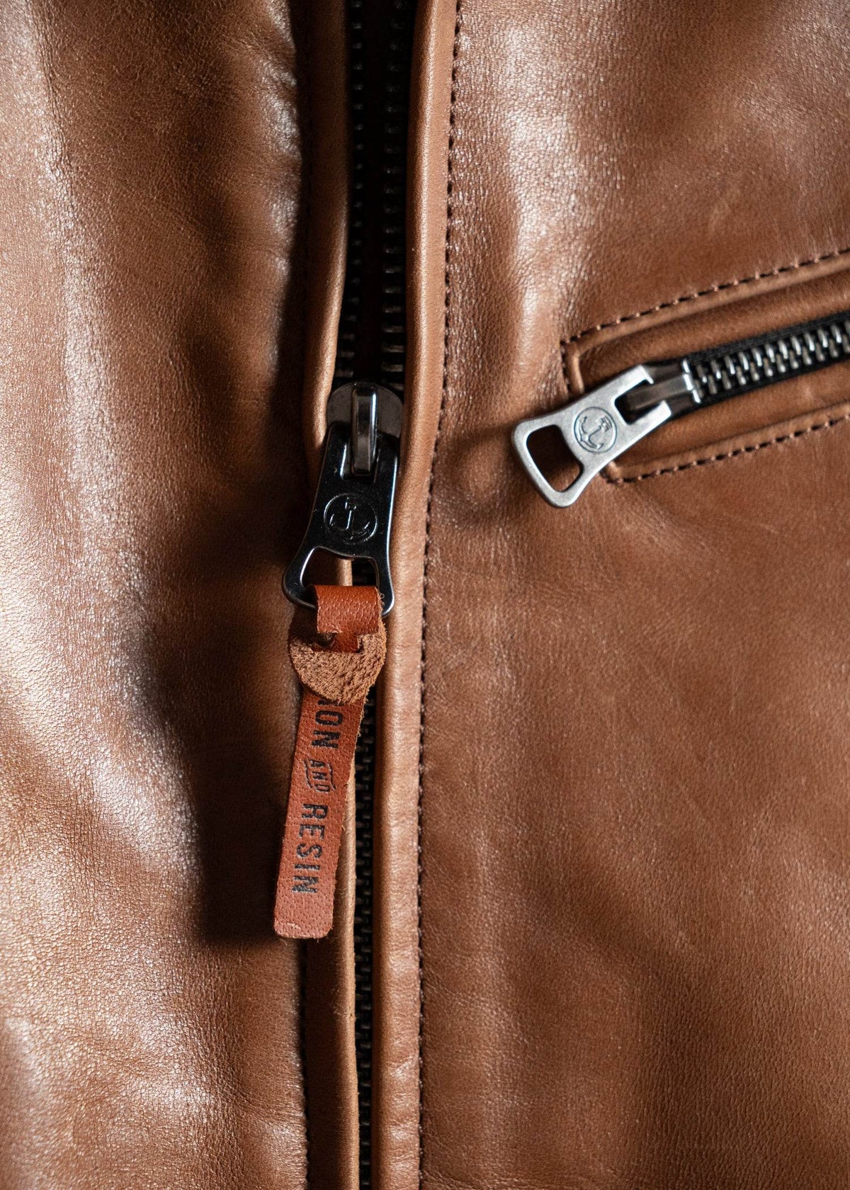 Gambler Horse Leather Jacket - Iron & Resin