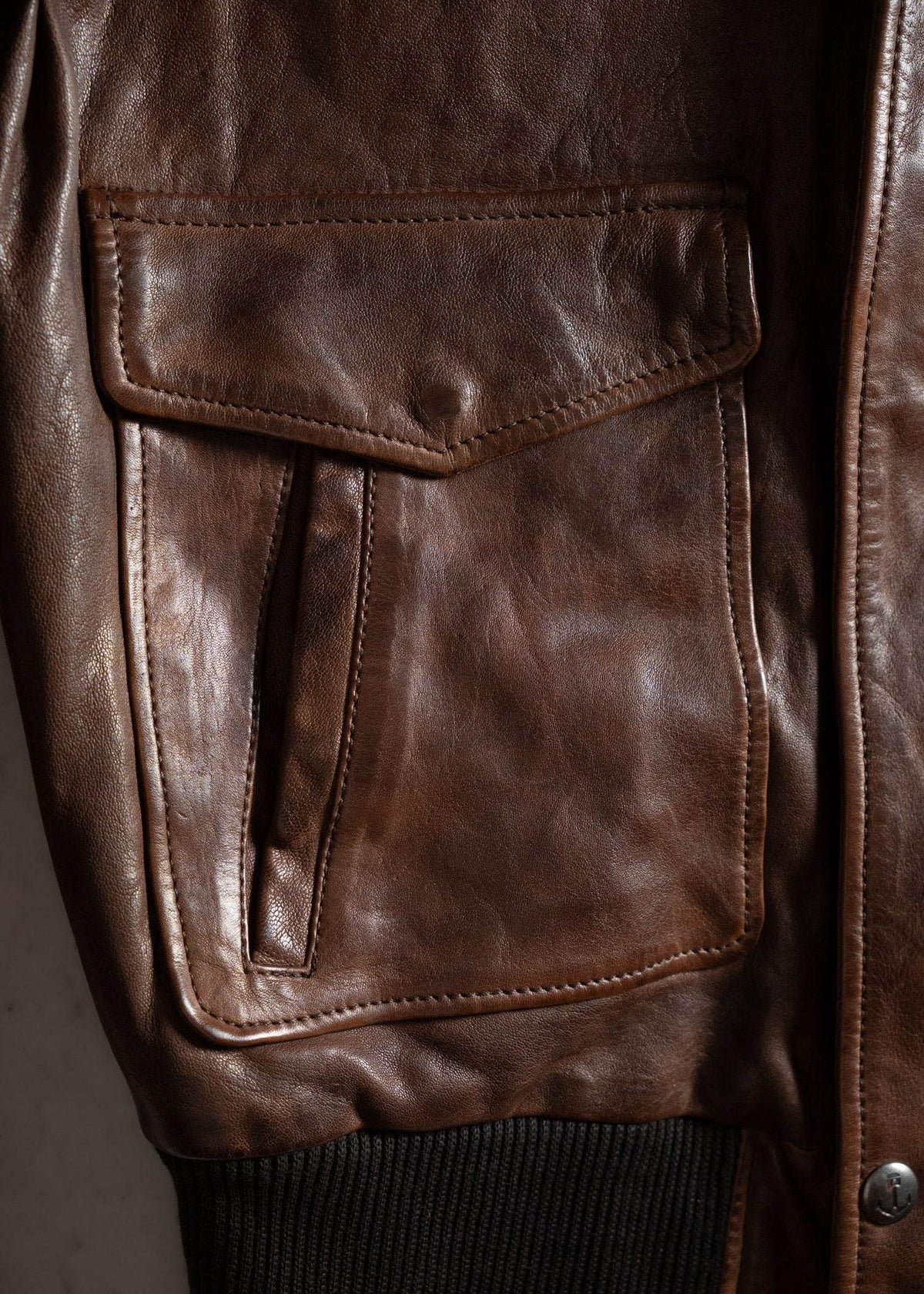 Hanson Cow Leather Jacket - Iron & Resin