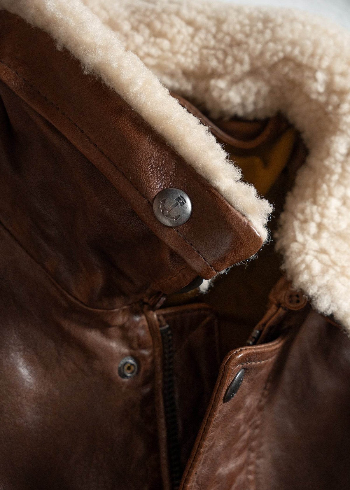Hanson Cow Leather Jacket - Iron & Resin