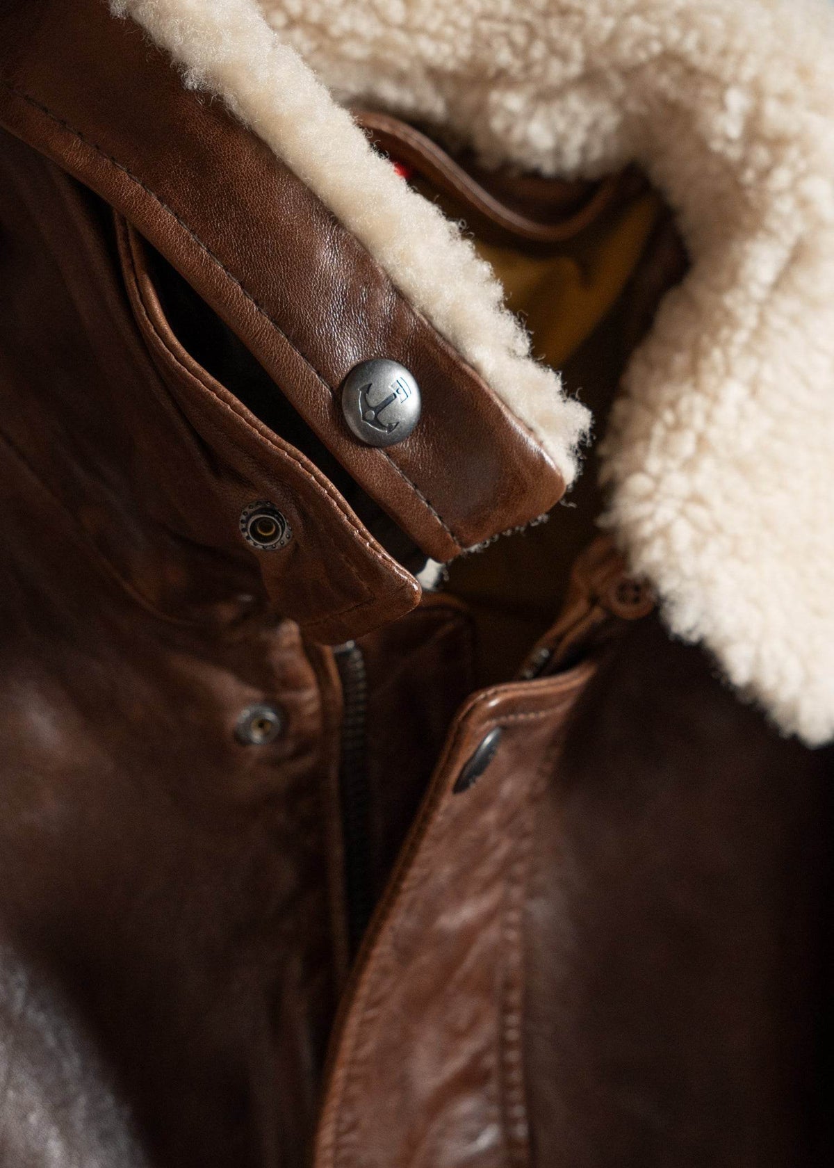 Hanson Cow Leather Jacket - Iron & Resin