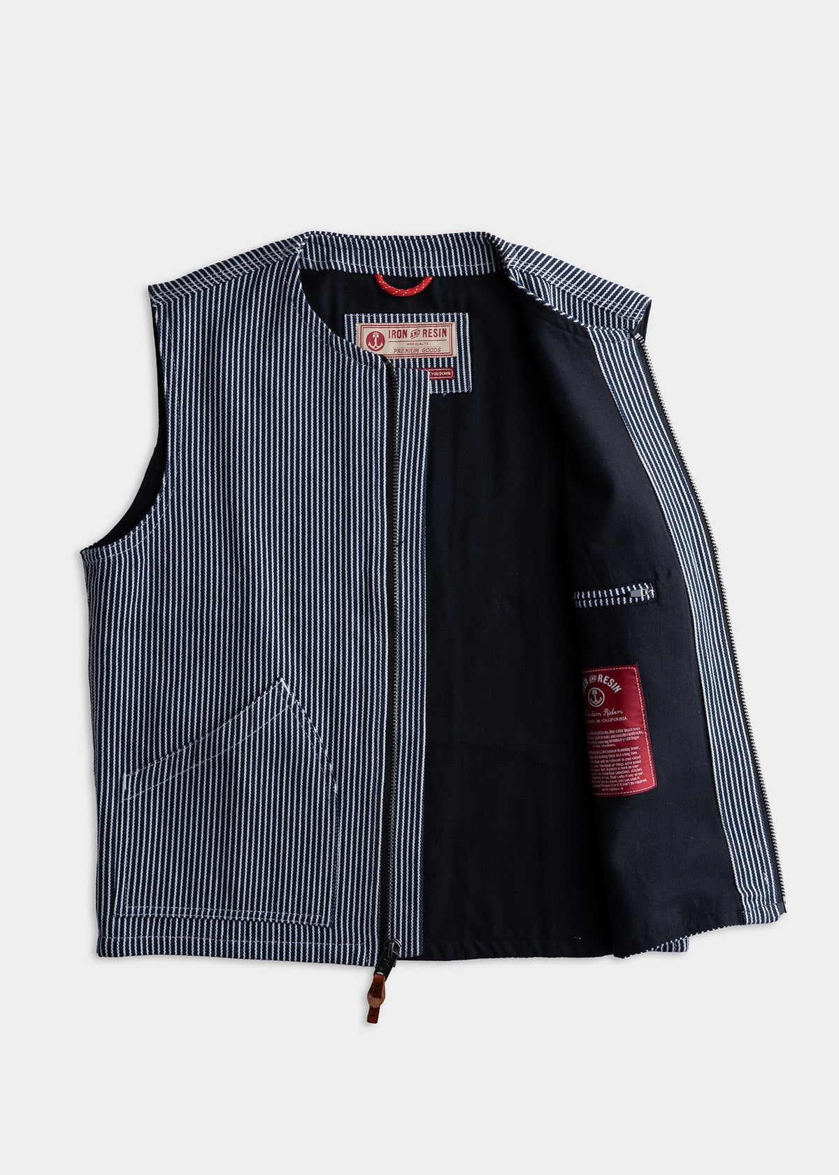 Highland Vest - Hickory Stripe