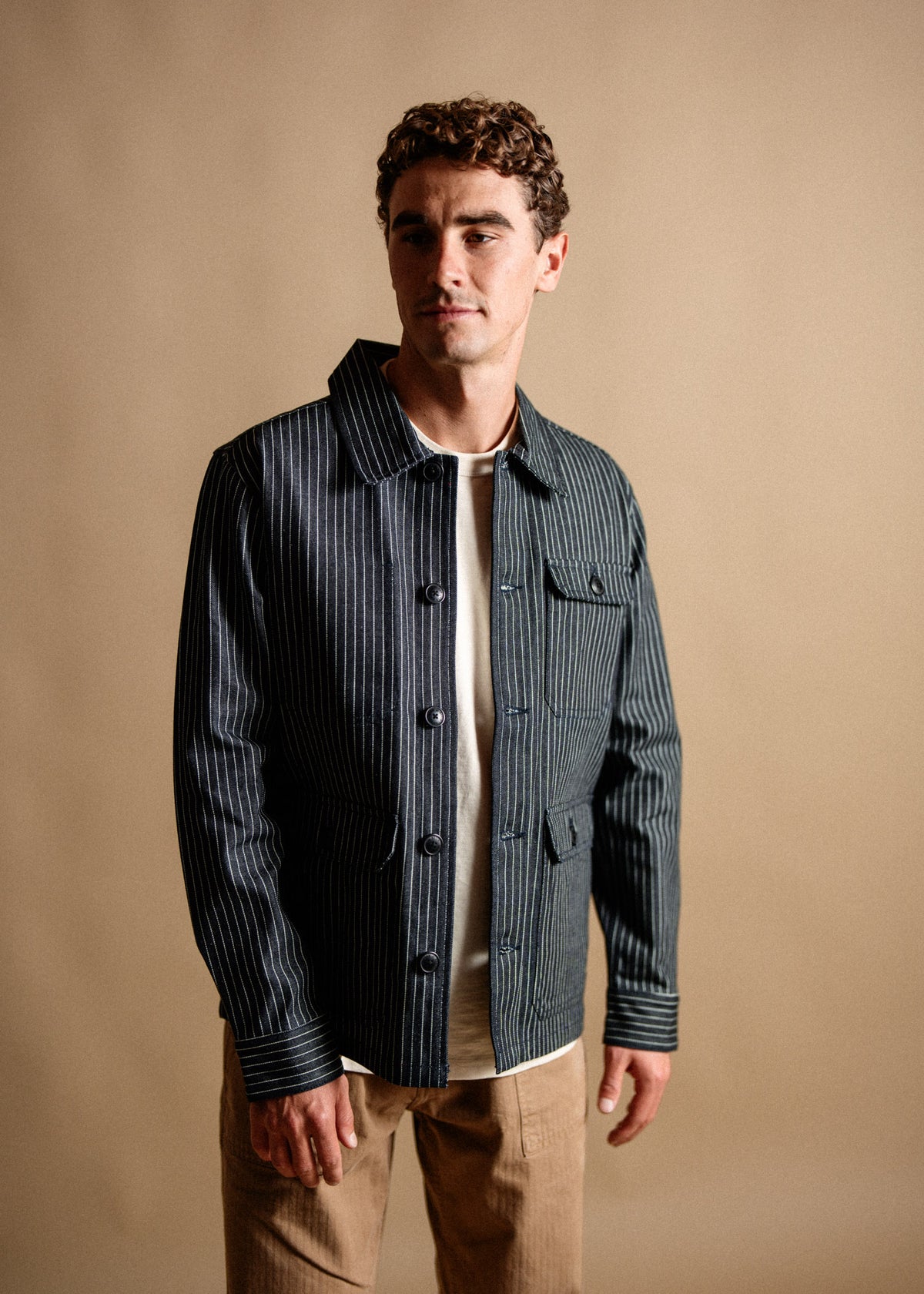Hill Striped Denim Jacket