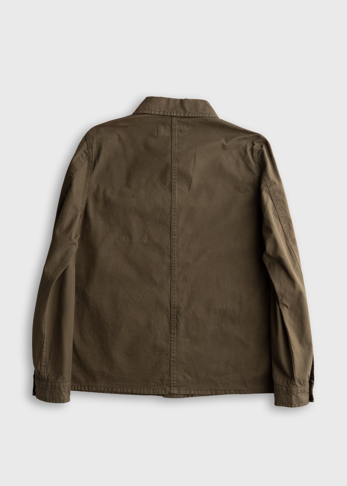 Men’s Prescott twill jacket in Olive Drab with button front, bellowed chest pockets and oversized flap waist pockets, durable cotton workwear outerwear with classic utility design