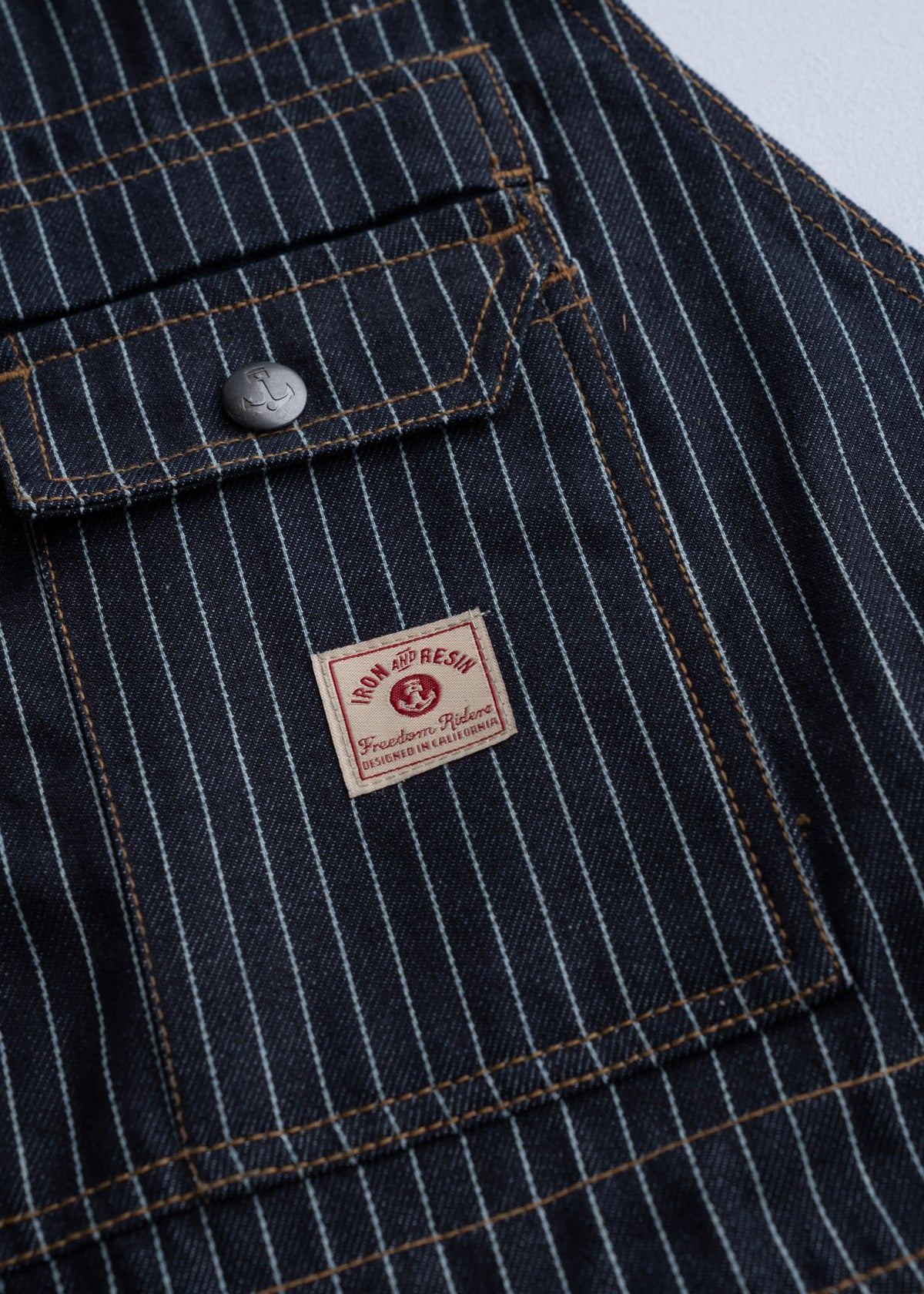 Tatham Striped Denim Overalls