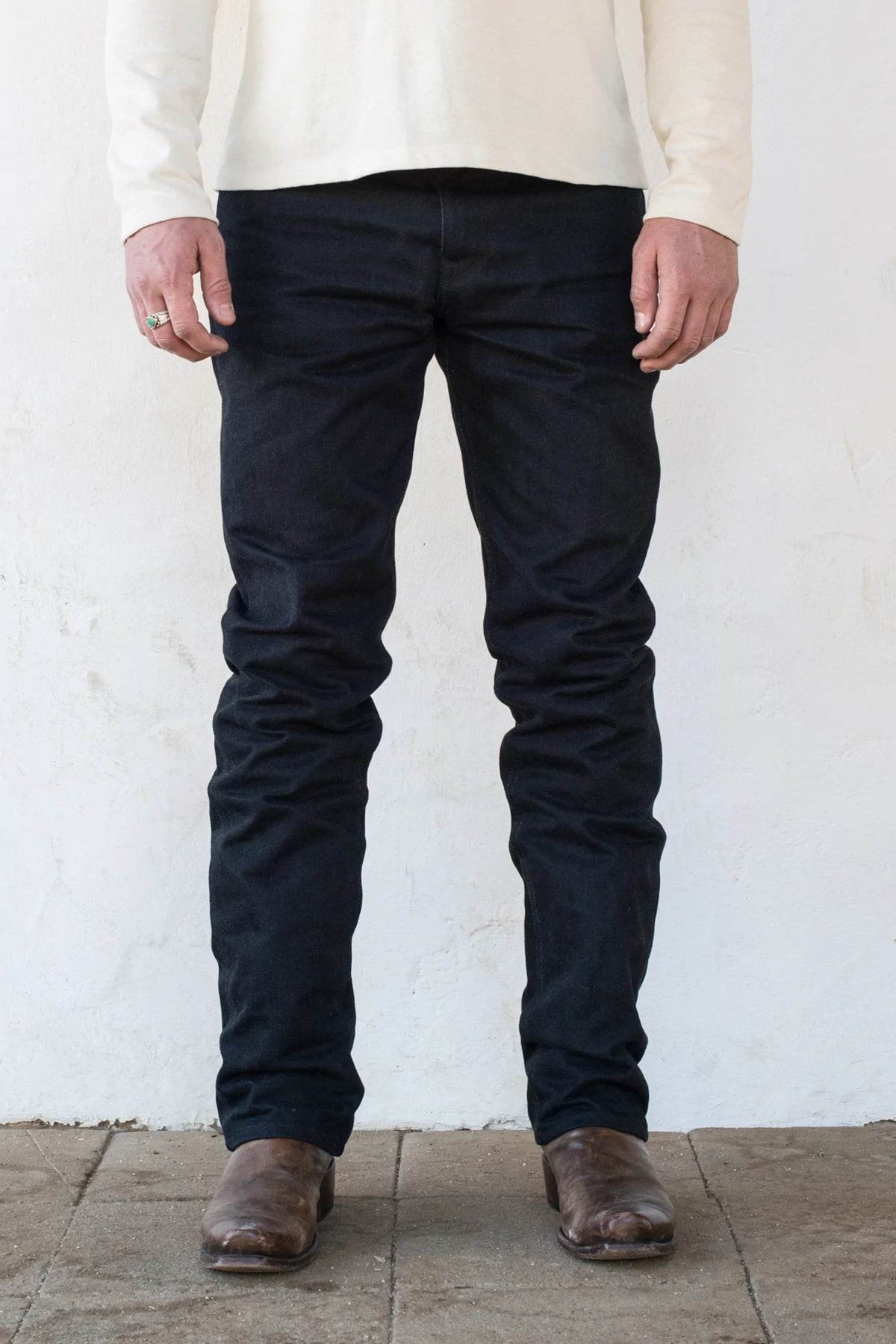 Freenote Wilkes Western Cut 15 oz. Blue Brown - Iron & Resin